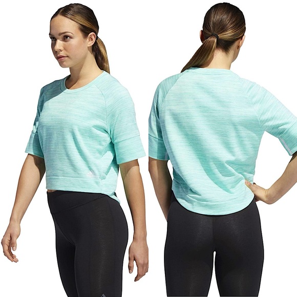 adidas Tops - NWT Adidas Turquoise Short Sleeve Top